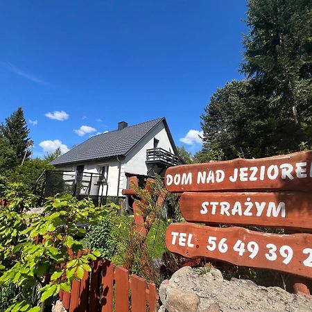 Dom Nad Jeziorem Strazym Zbiczno Bagian luar foto