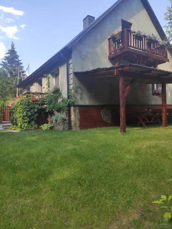 Dom Nad Jeziorem Strazym Zbiczno Bagian luar foto